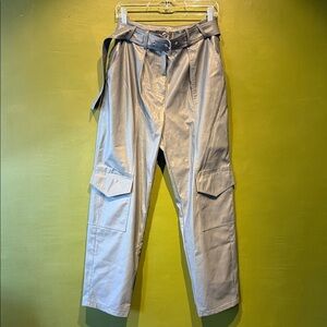 Tanya Taylor Leather Cargo Pants